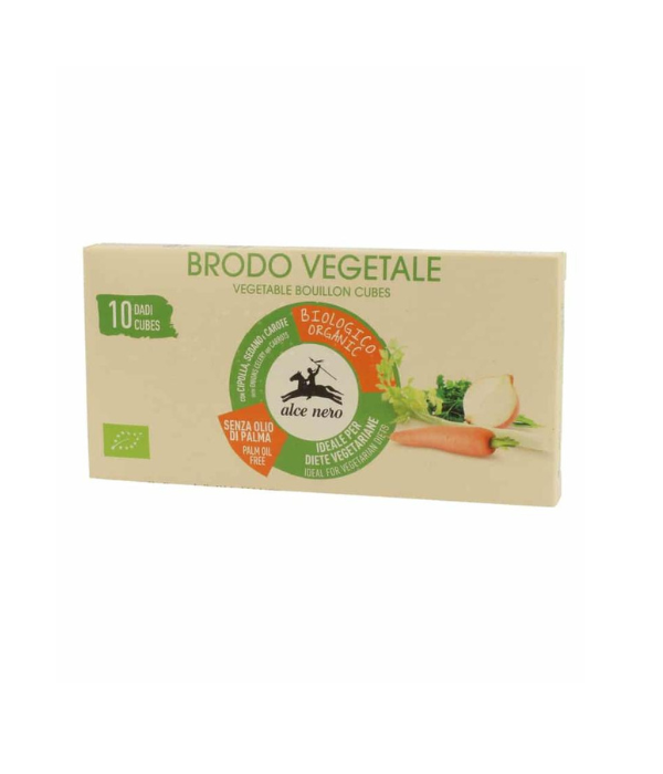 ALCE NERO BOUILLON DE LÉGUMES SS HUILE DE PALME SG 10X10G