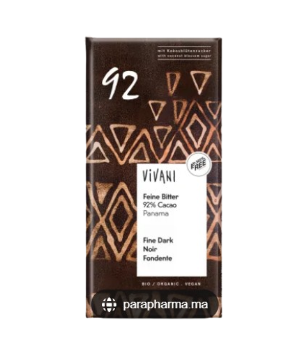 VIVANI TABLETTE DE CHOCO NOIR 92% 80G