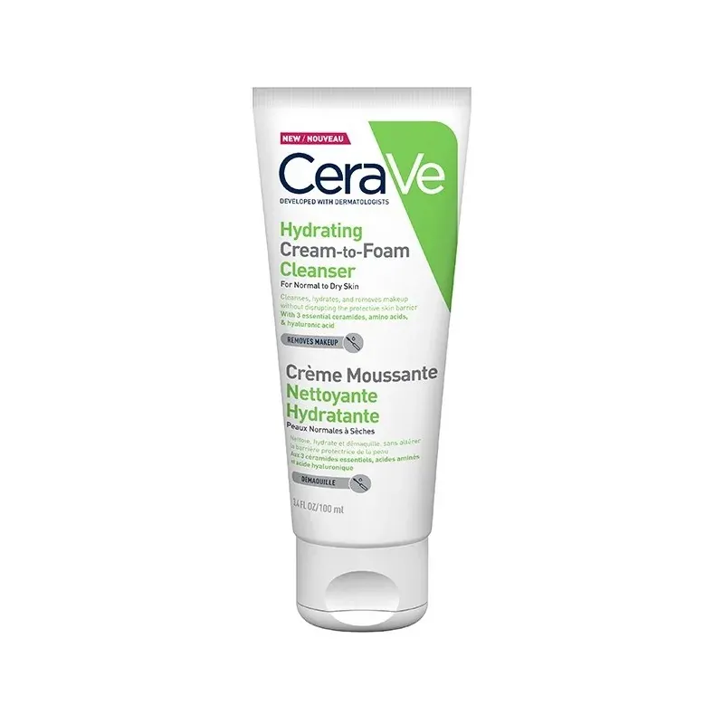 Cerave crème moussante Nettoyante Hydratante – 100 ml PNS