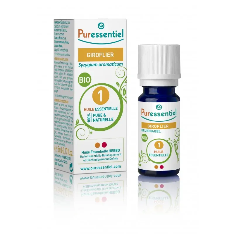 PURESSENTIEL HUILE ESSENTIELLE GIROFLIER BIO 5ML