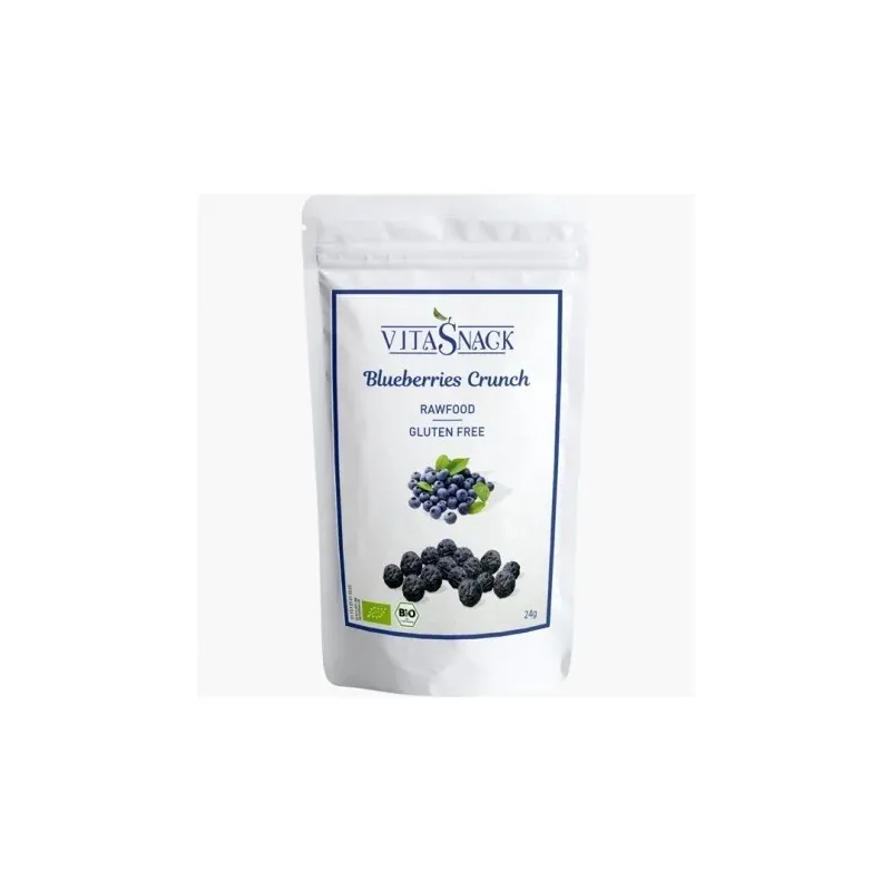 Vitasnack Croustillant myrtille eco sans gluten, sel ni sucre