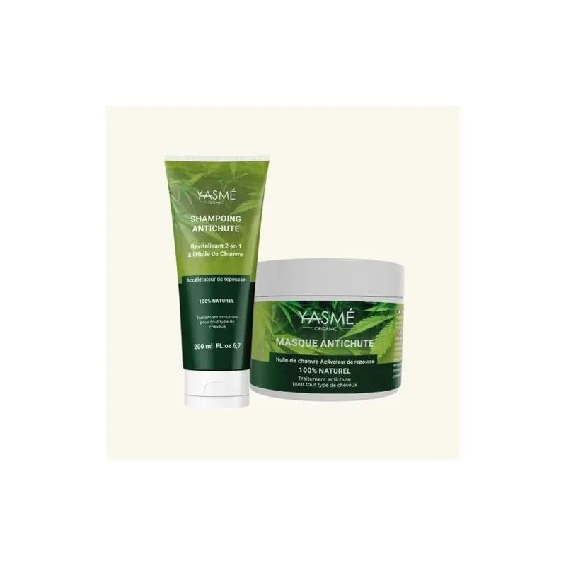 YASMÉ ORGANIC Pack revitalisant Soins Fortifiant et Anti-chute